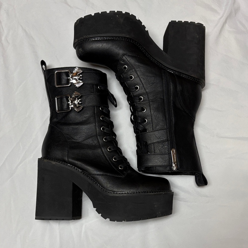 Killstar Belfry Black Platform Boots